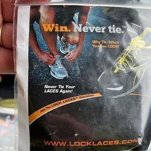 Lock laces 3 sets in sale never tie your laces again, nice for kids and seniors